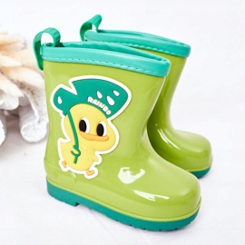 Galoches de canard vert pour enfants 1