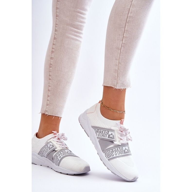 Chaussures de sport pour femmes en mousse à mémoire Big Star HH274355 Blanc 2