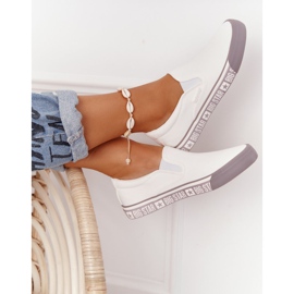 Baskets Femme Slip-on Big Star HH274007 Blanc 1