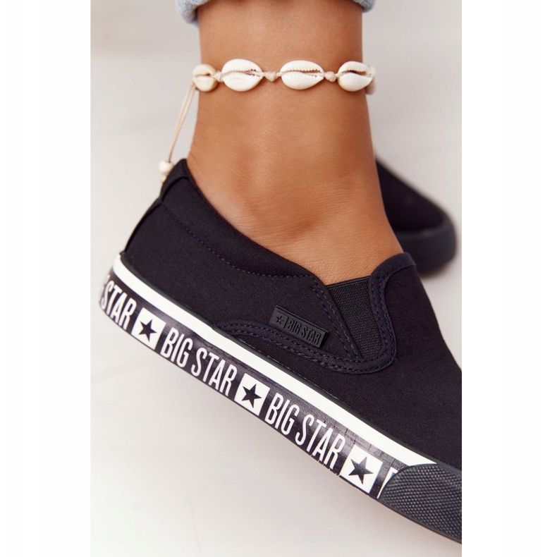 Baskets Femme Slip-on Big Star HH274012 Noir le noir 1