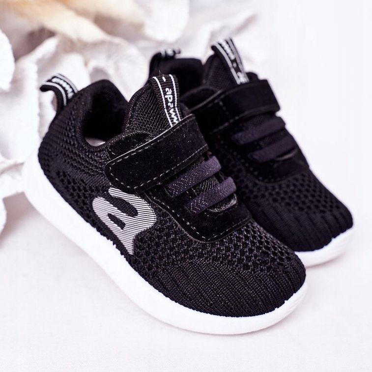 Apawwa Chaussures de sport noires pour enfants Little Sportsman le noir 2