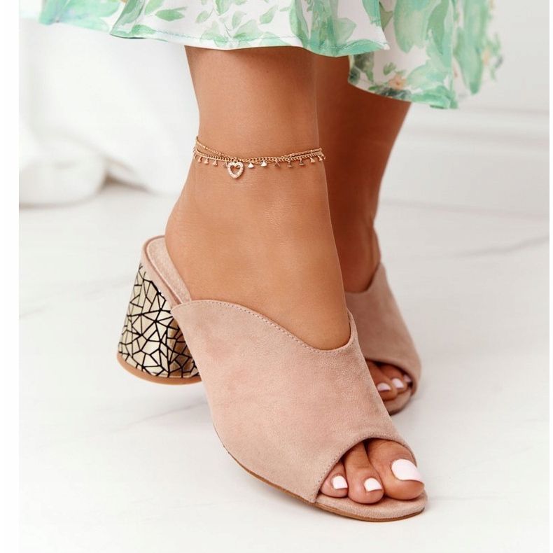 Escarpins en daim S.Barski C420-15 Beige 2