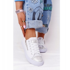 Baskets Femme Blanc-Argent Festival blanche 2 Baskets Femme Blanc-Argent Festival blanche 2