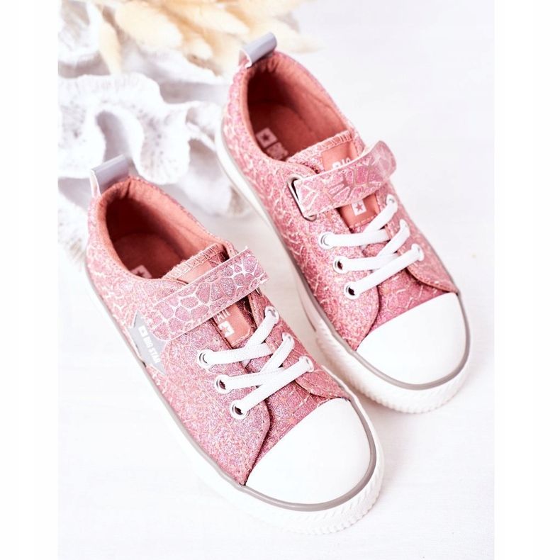 Baskets Enfant Avec Velcro Big Star HH374027 Rose 1 Baskets Enfant Avec Velcro Big Star HH374027 Rose 1