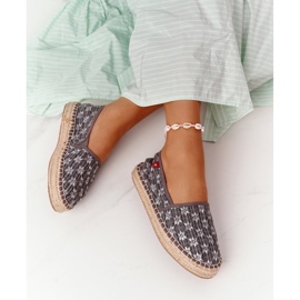 Espadrilles Sur Une Plateforme Tressée Big Star AA274680 Gris 1 Espadrilles Sur Une Plateforme Tressée Big Star AA274680 Gris 1
