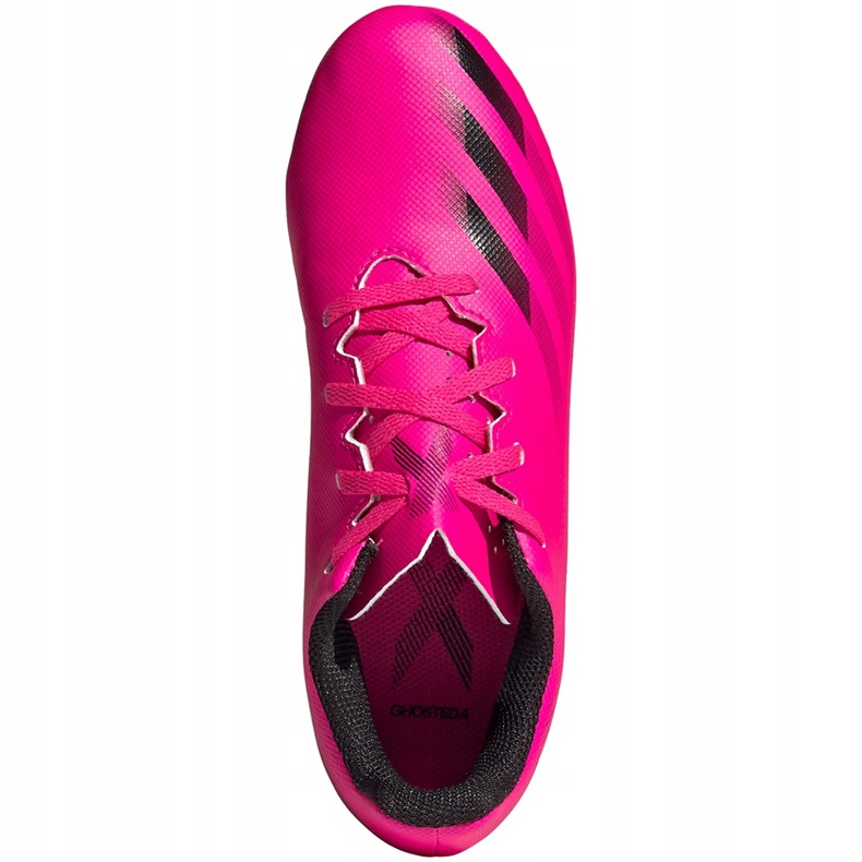 Chaussures de football adidas X Ghosted.4 FxG Jr rose FW6932 1
