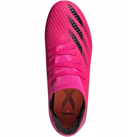 Chaussures de foot Adidas X Ghosted.3 Fg Jr FW6935 rose rose 1