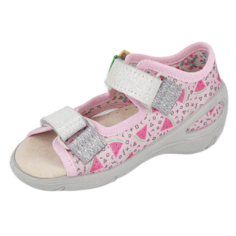 Sandales préventives pour enfants Befado 065X152 rose argent 3