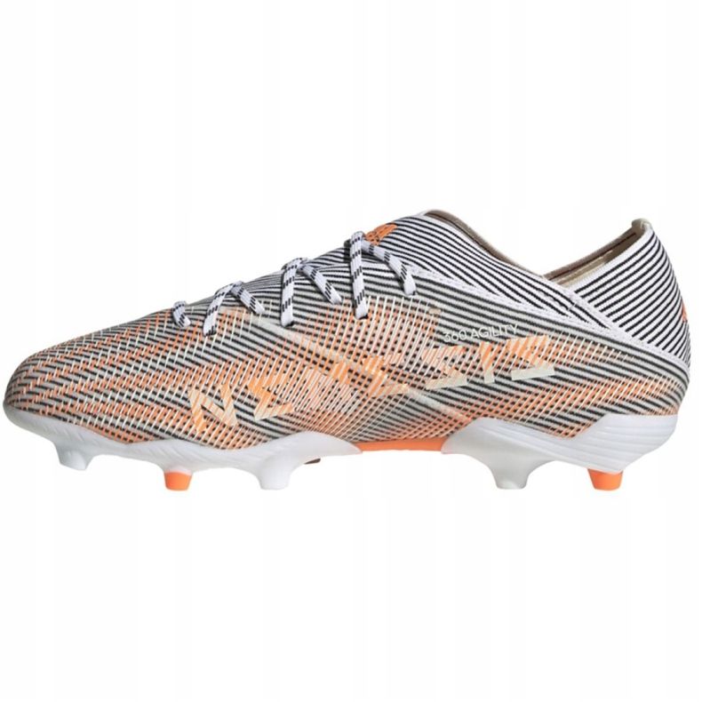 Chaussures de football Adidas Nemeziz.1 Fg Jr FW7357 bleu marine, multicolore gris 1