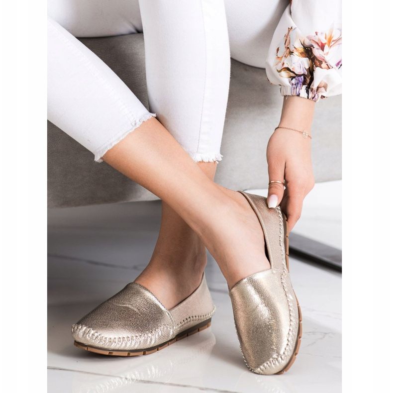 Goodin Mocassins dorés 1