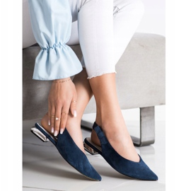 Goodin Escarpins élégants à Spitz bleu marine bleu 1