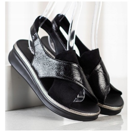 Sandales à enfiler Sergio Leone noir 1