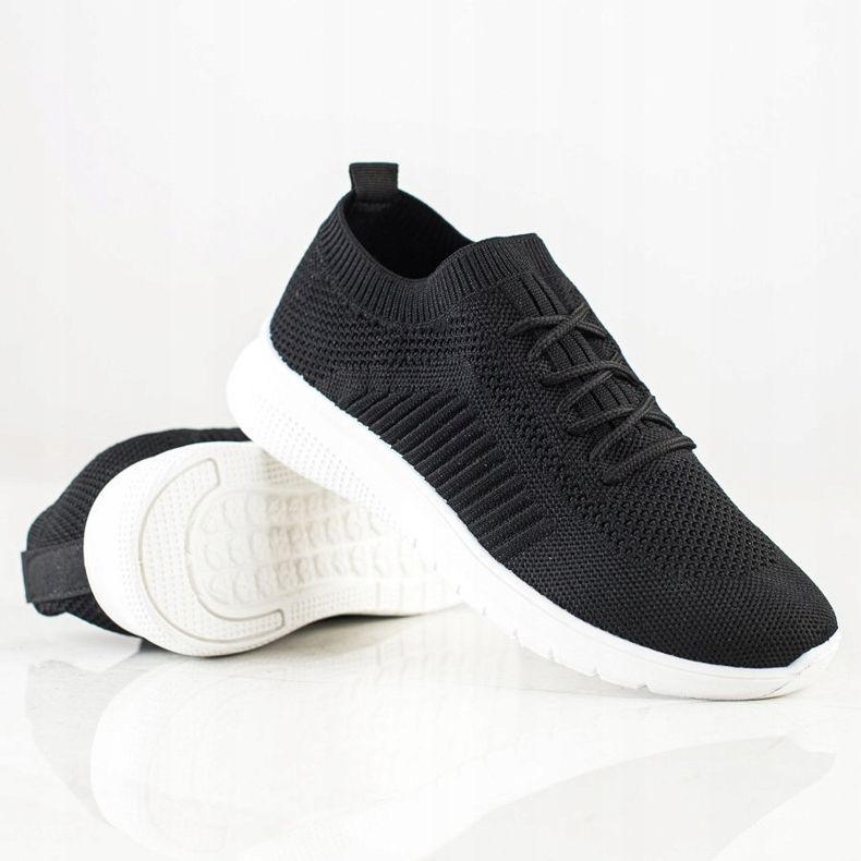 SHELOVET Chaussures de sport ajourées confortables noir 1