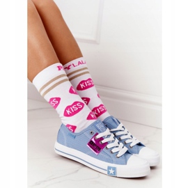 Baskets Ajourées Femme Big Star FF274037 Bleu 4