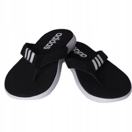 Pantoufles Adidas Comfort Flip Flop noires pour hommes EG2069 blanche le noir 1 Pantoufles Adidas Comfort Flip Flop noires pour hommes EG2069 blanche le noir 1