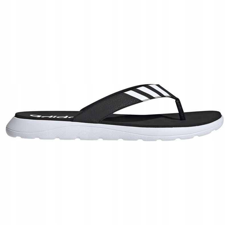 Pantoufles Adidas Comfort Flip Flop noires pour hommes EG2069 blanc 2