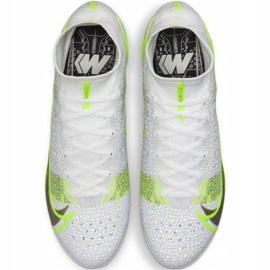 Nike Mercurial Superfly 8 Elite Fg CV0958 107 chaussures de football blanche 2
