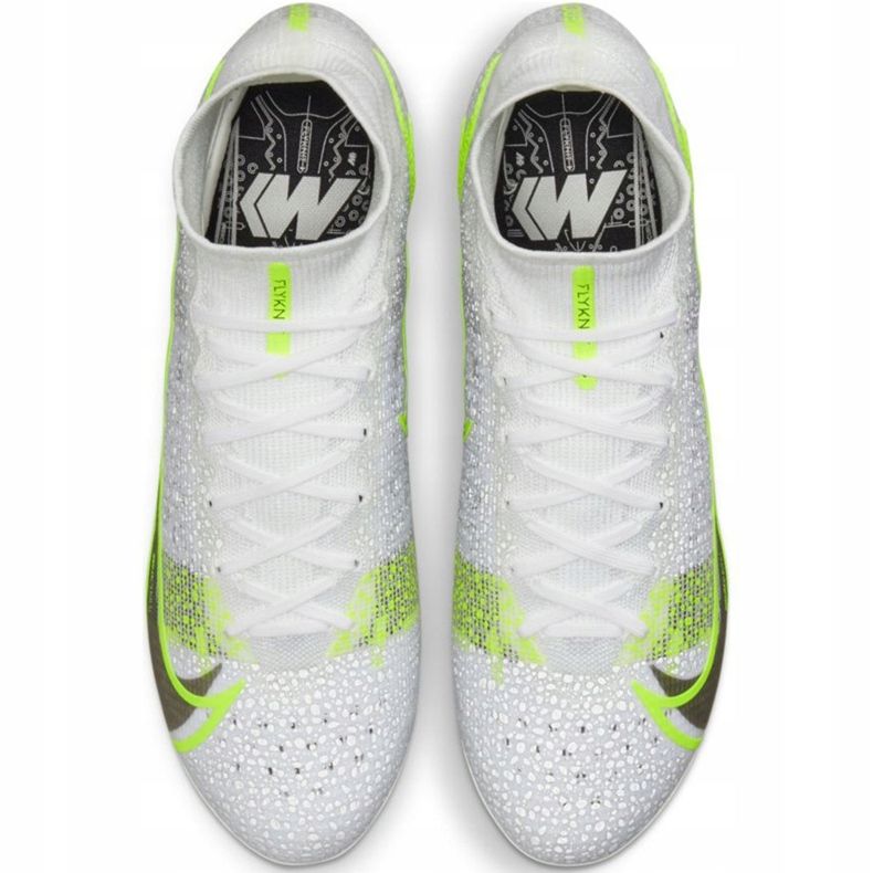 Nike Mercurial Superfly 8 Elite Fg CV0958 107 chaussures de football blanc 2