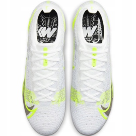 Nike Mercurial Vapor 14 Elite Fg CQ7635 107 chaussures de football blanche 2