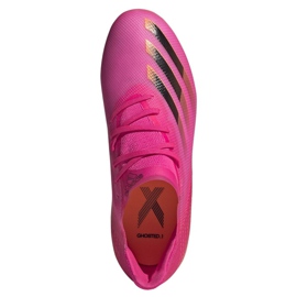 Chaussures de foot Adidas X Ghosted.1 Fg Jr FW6956 rose, orange rose 2