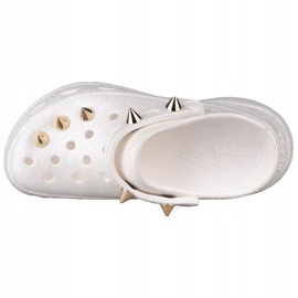 Crocs Classic Bae Glitter Stud Clog W 206783-100 blanche d'or 2
