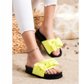 Seastar Pantoufles Avec Un Noeud jaune 2
