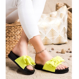 Seastar Pantoufles Avec Un Noeud jaune 3