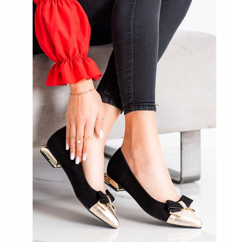 Goodin Escarpins Avec Un Noeud le noir d'or 1