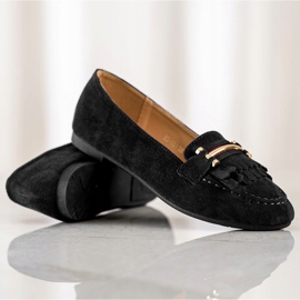Anesia Paris Mocassins élégants noir 1