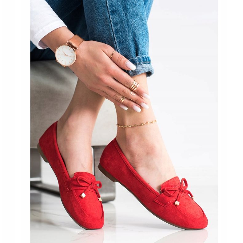 Anesia Paris Mocassins Avec Un Noeud rouge 2 Anesia Paris Mocassins Avec Un Noeud rouge 2