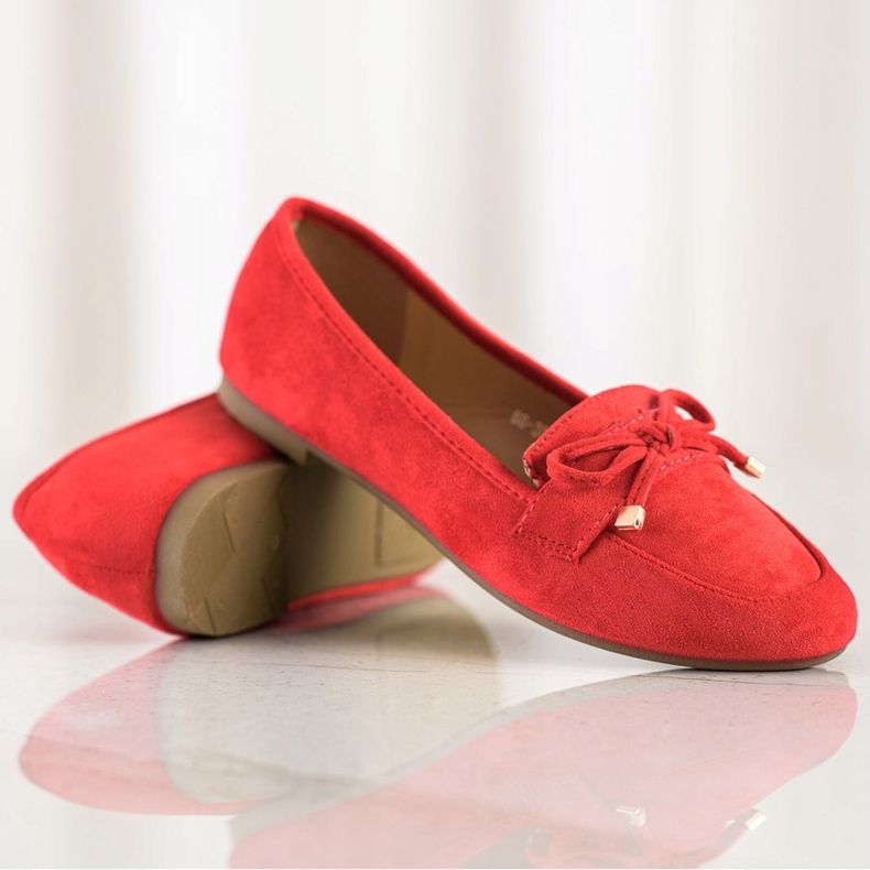 Anesia Paris Mocassins Avec Un Noeud rouge 1