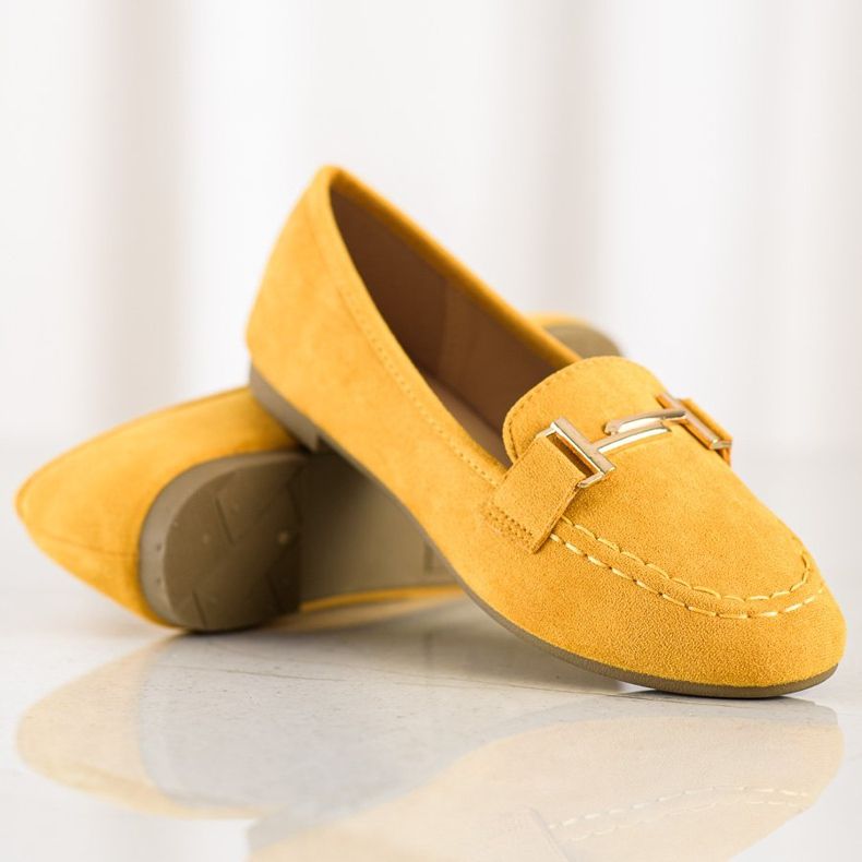 Anesia Paris Mocassins élégants jaune 1