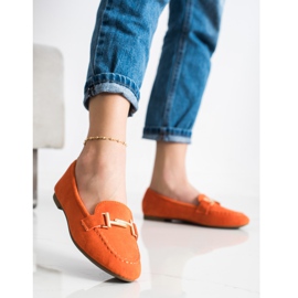 Anesia Paris Mocassins élégants orange 1