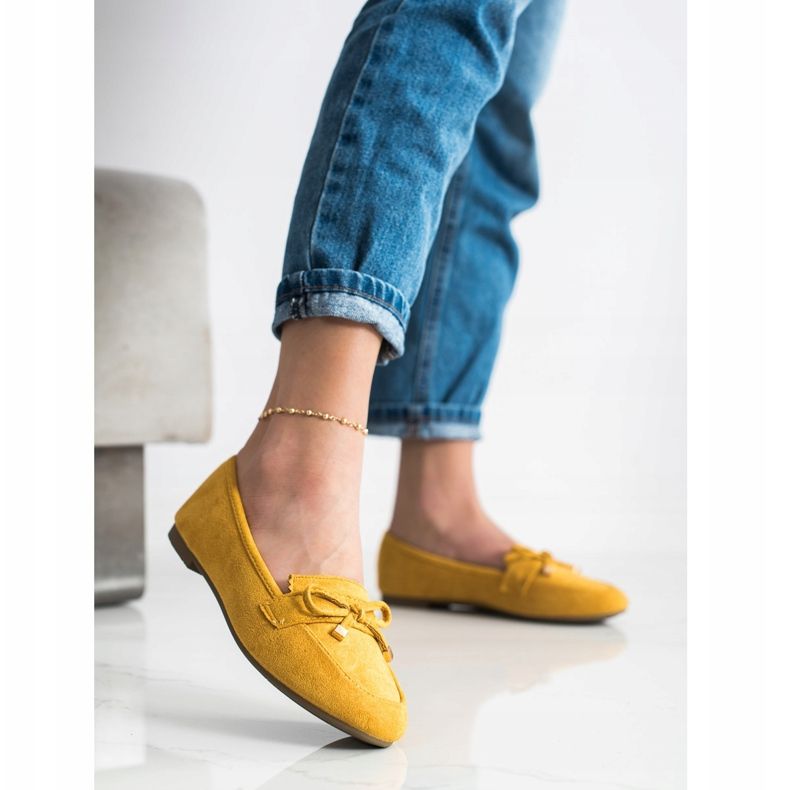 Anesia Paris Mocassins Avec Un Noeud jaune 2
