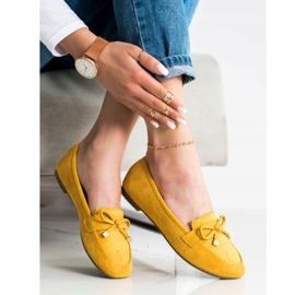 Anesia Paris Mocassins Avec Un Noeud jaune 3
