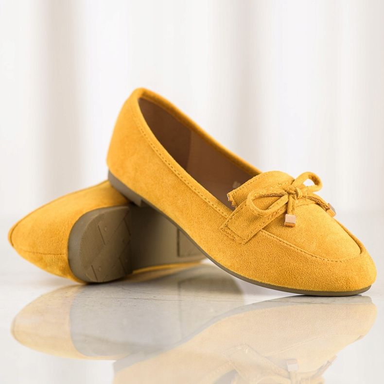 Anesia Paris Mocassins Avec Un Noeud jaune 1