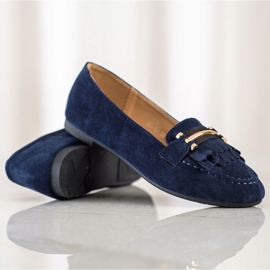 Anesia Paris Mocassins élégants bleu 1