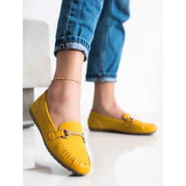 Queentina Mocassins élégants avec zircone cubique jaune 2