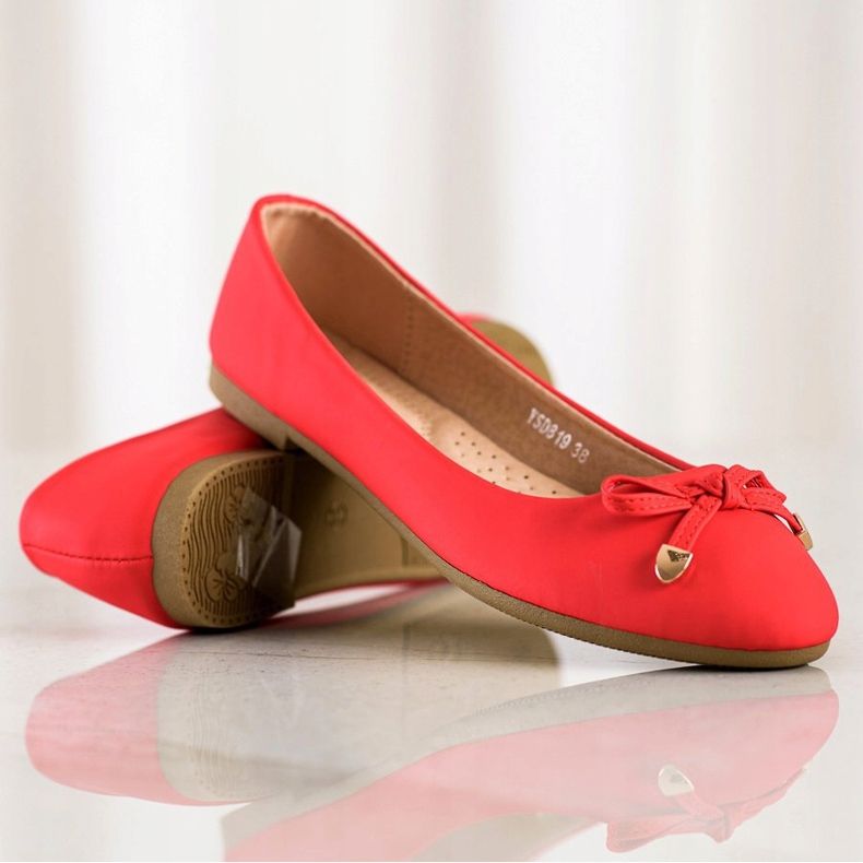 Diamantique Ballerines rouges classiques 1