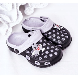 Chaussons Mousse Enfant Kroks Noir-Gris Jupiter 1