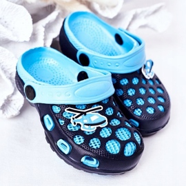 Chaussons Mousse Enfant Crocs Bleu Marine Jupiter 1