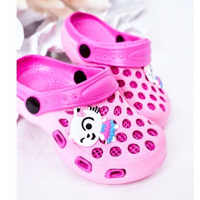 Chaussons Mousse Enfant Crocs Rose Jupiter 1 Chaussons Mousse Enfant Crocs Rose Jupiter 1