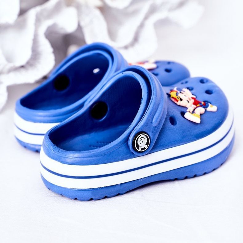 Chaussons Mousse Enfant Crocs Blue Lazy Day bleu 1
