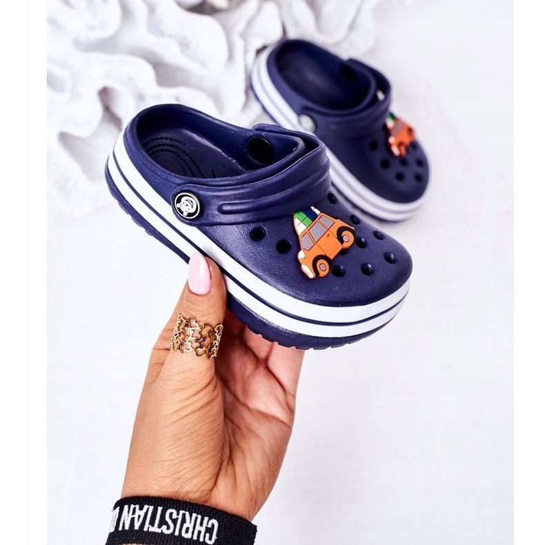 Chaussons Mousse Enfant Crooks Bleu Marine Lazy Day 2 Chaussons Mousse Enfant Crooks Bleu Marine Lazy Day 2