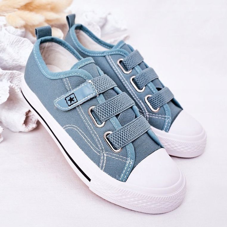 EVE Baskets velcro Avengers bleues pour enfants 2