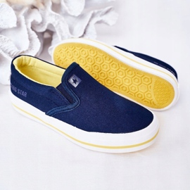 Baskets Slip-On Big Star HH374011 pour enfants bleu marine 1