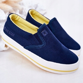 Baskets Slip-On Big Star HH374011 pour enfants bleu marine 2
