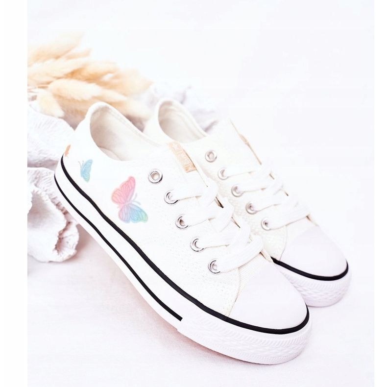 EVE Baskets Enfant Avec Papillons Blanches Contes De Fées 2 EVE Baskets Enfant Avec Papillons Blanches Contes De Fées 2
