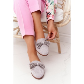 EVE Mocassins en Daim à Franges Gris Alicante 2 EVE Mocassins en Daim à Franges Gris Alicante 2
