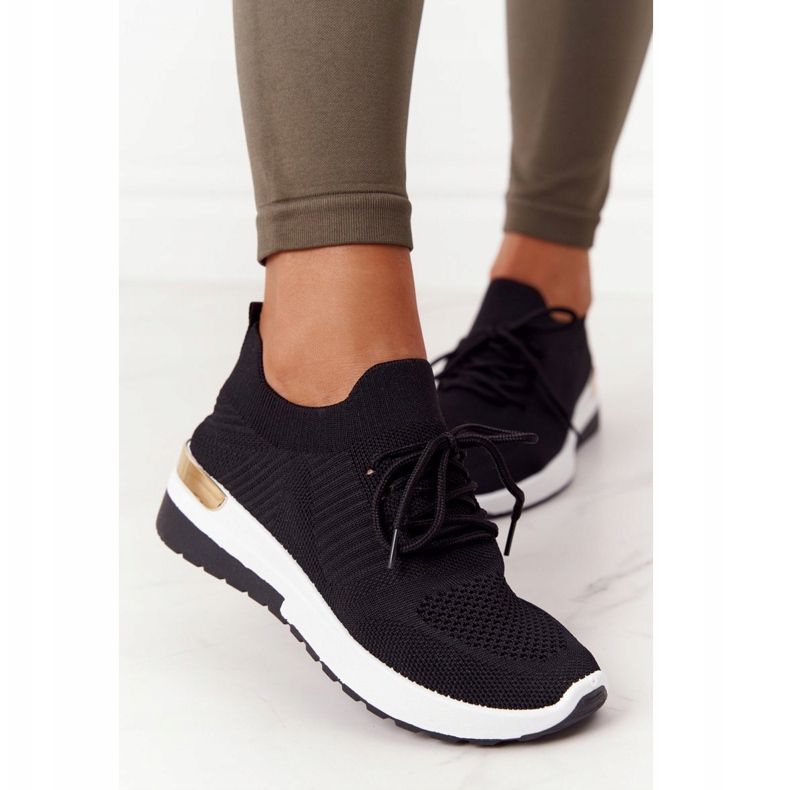 PG1 Chaussures De Sport Baskets Sur Compensées Noir Adeyla blanche le noir 1